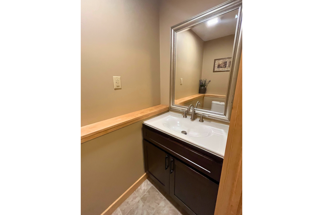 1/2 bathroom on lower level, new for 2026! 