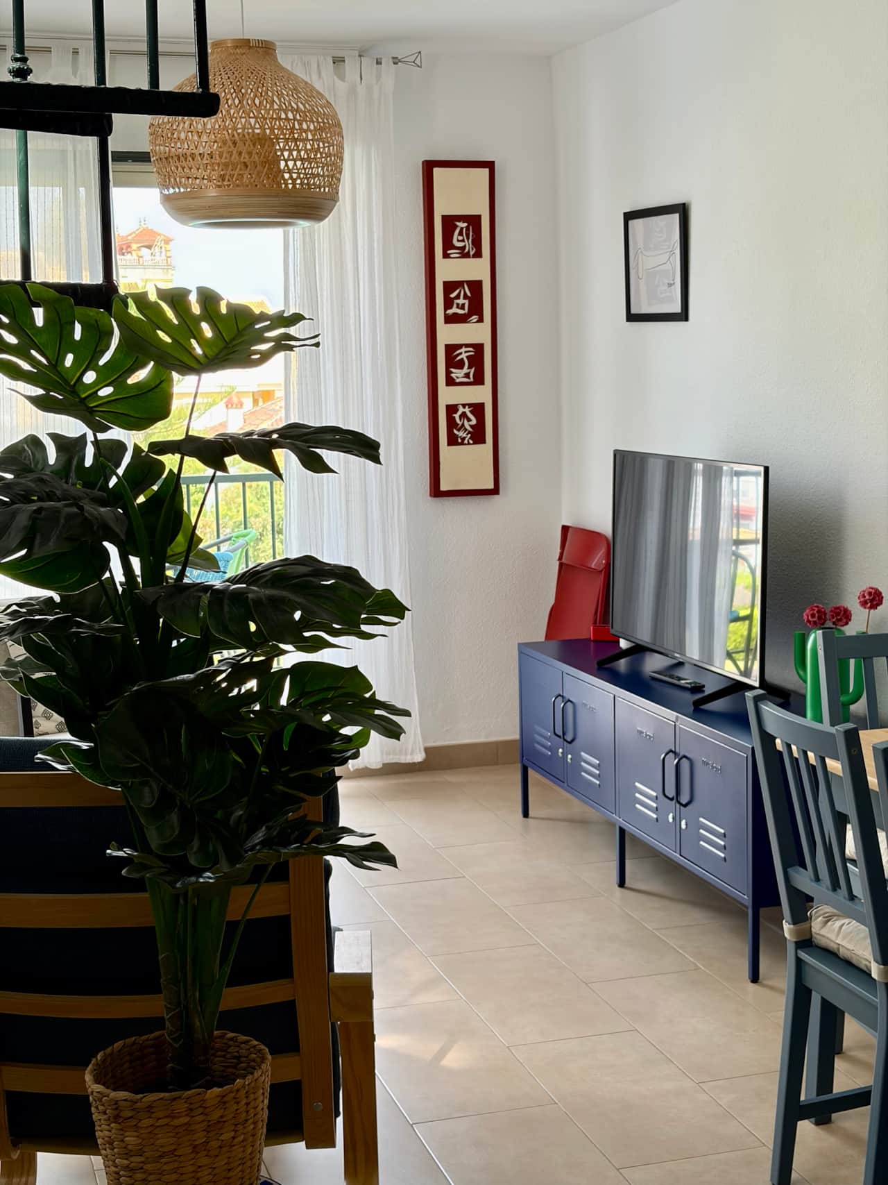 Salon apartamento islantilla playa tv acceso terraza