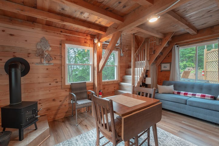 There's even a wood stove to enjoy!