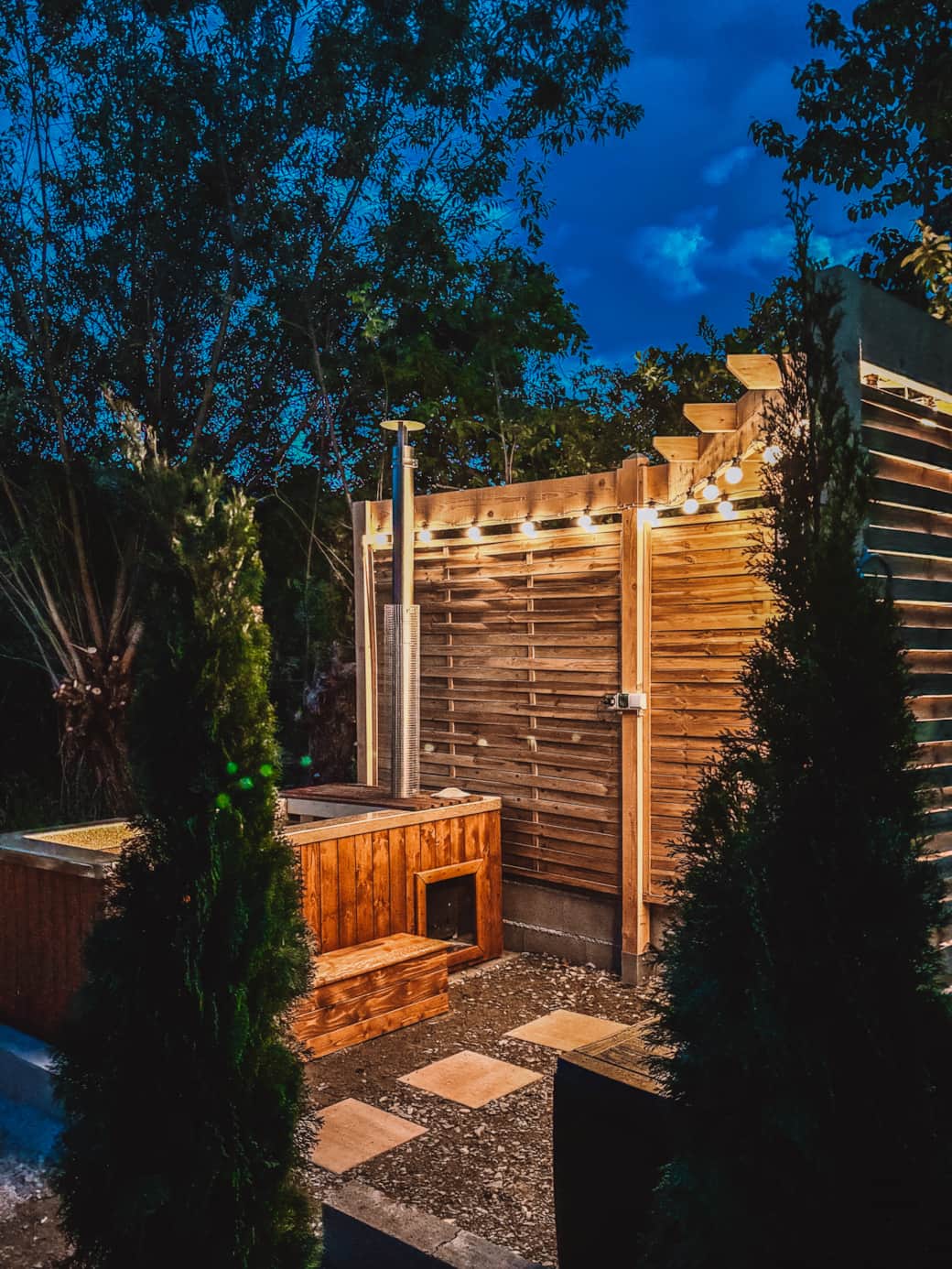 Private hottub Private hottub