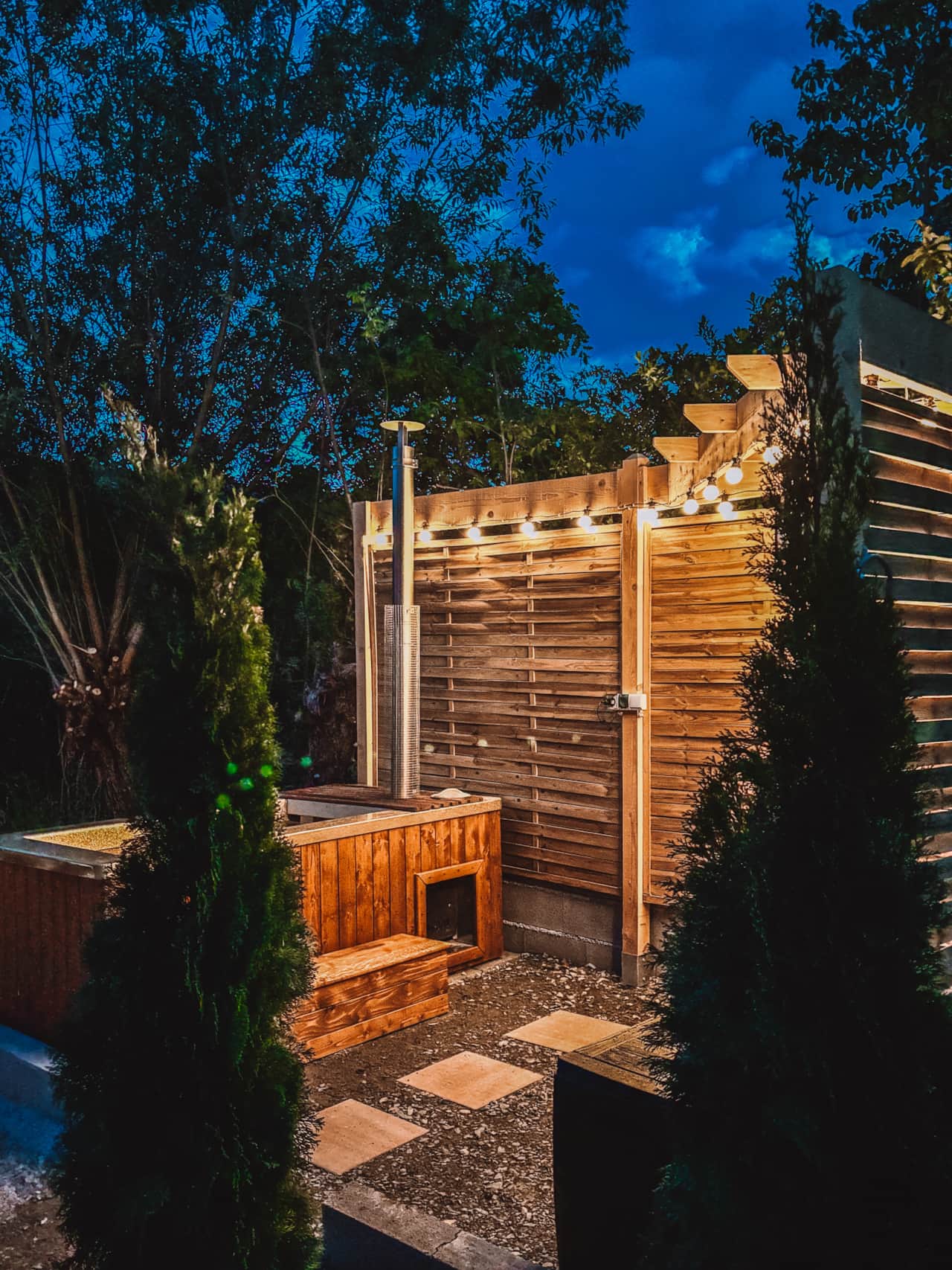 Private hottub