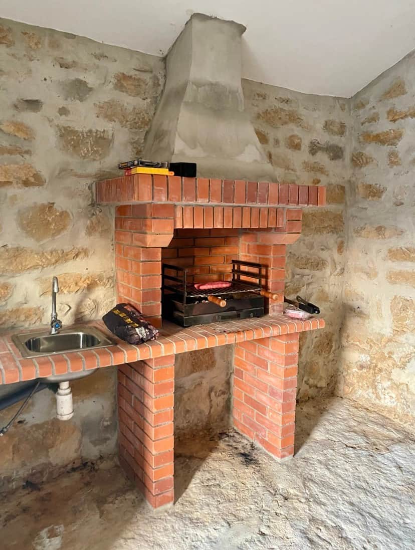 Covered BBQ area
