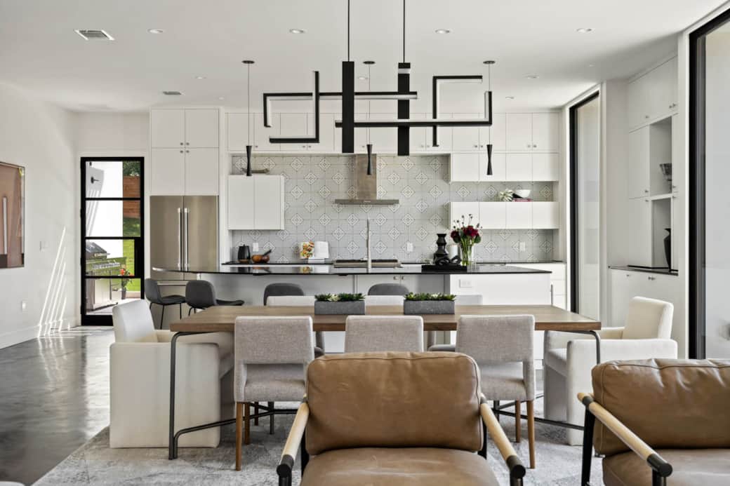 Dining and kitchen