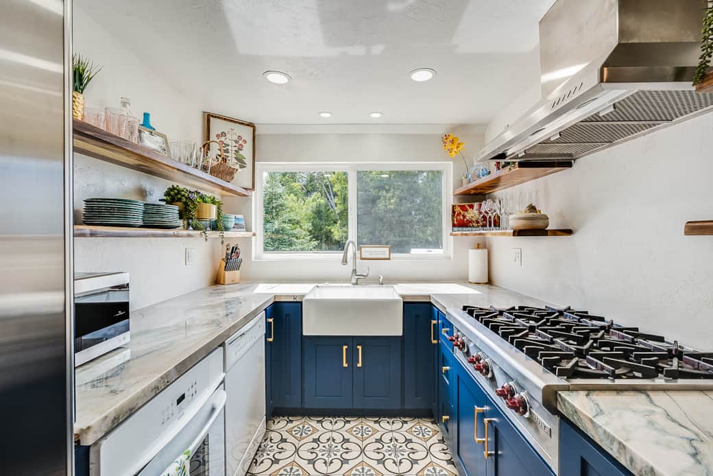 Subzero fridge and Wolf gas range