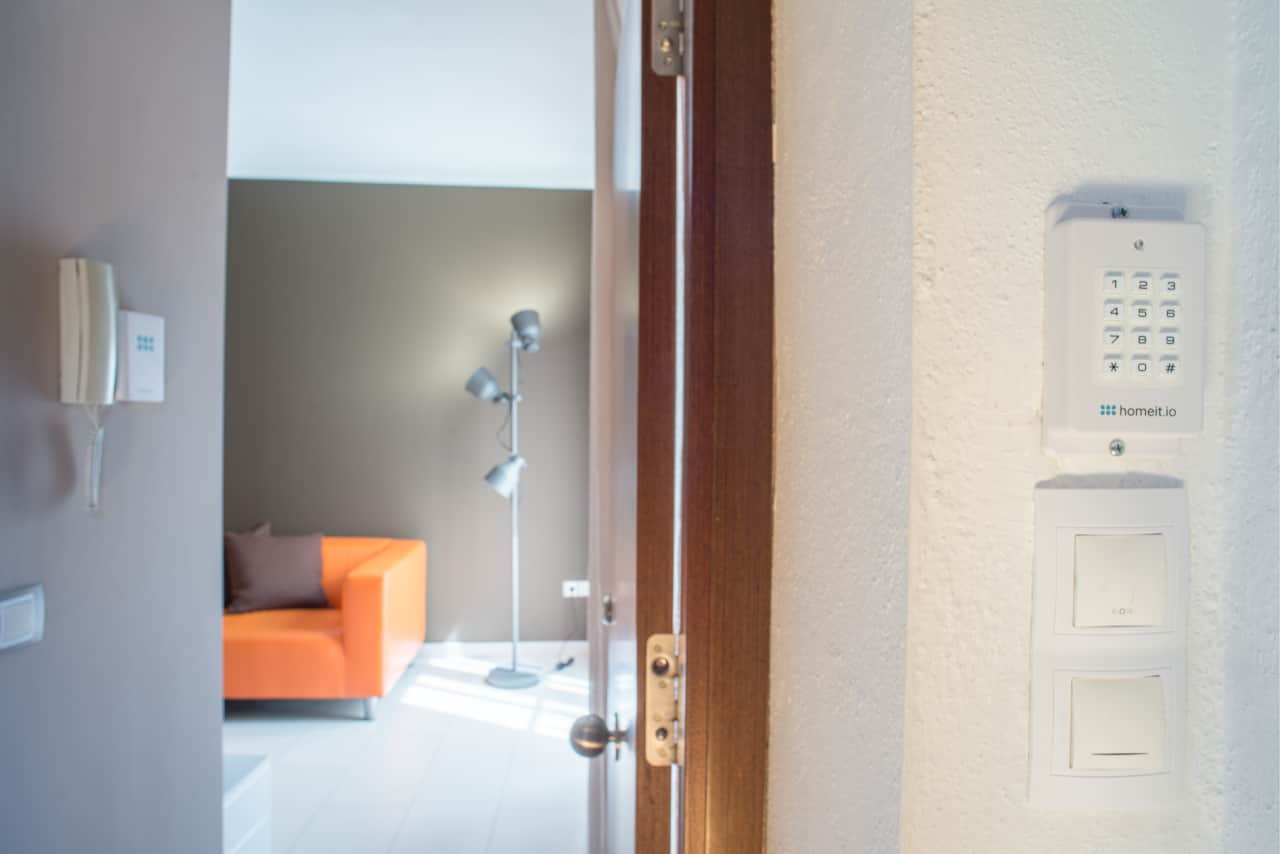 Accès a l'apartament amb teclat