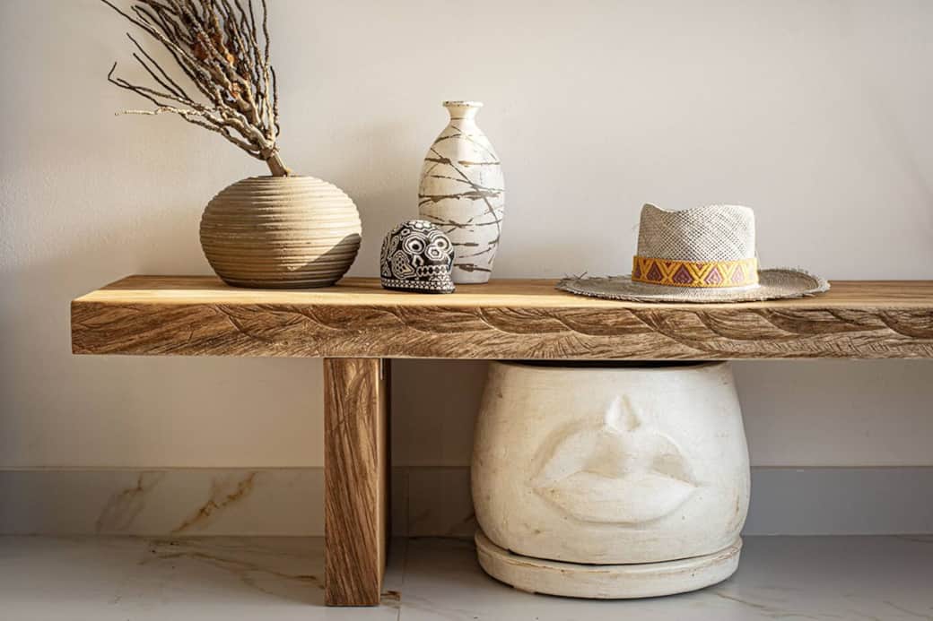 Artisan decor from local boutiques Artisan decor from local boutiques