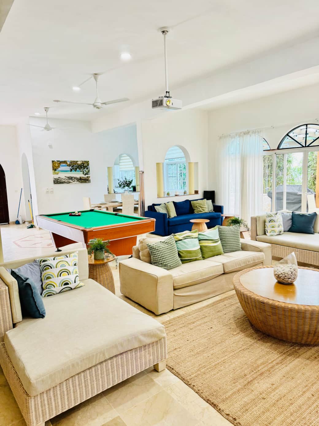 Wide view of living room