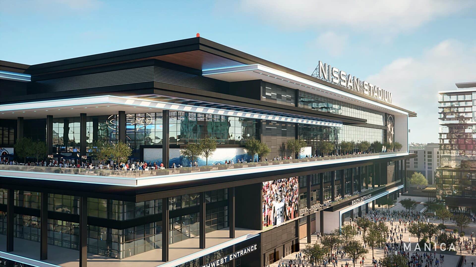 Nissan Stadium exterior
