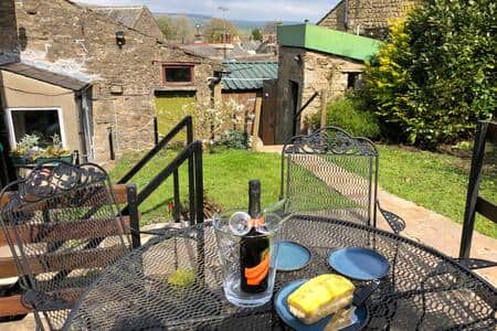 South Facing Rear Garden - View Looking East Down Wensleydale Over Rooftops (South Facing)