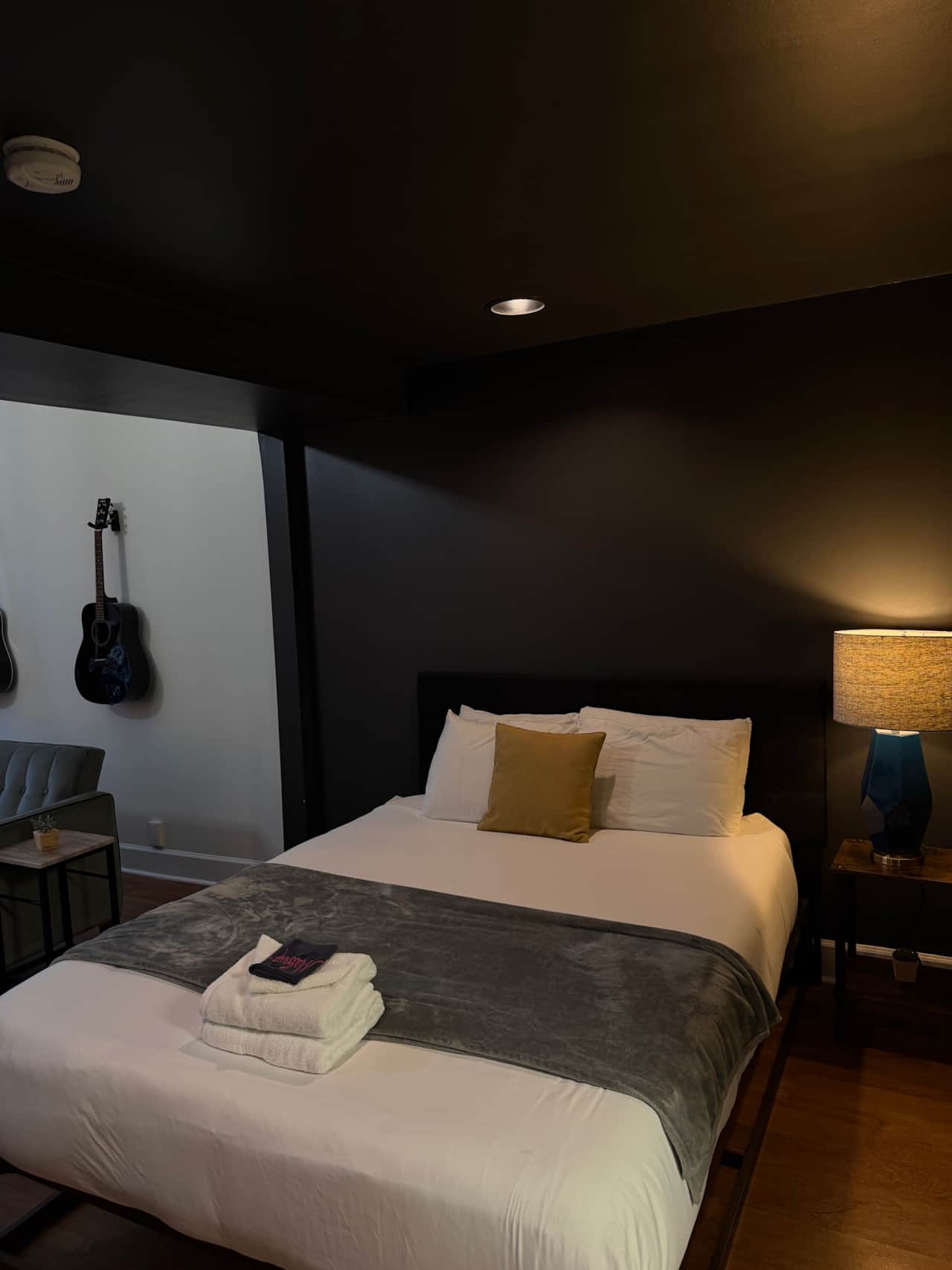 Bed in Living Area