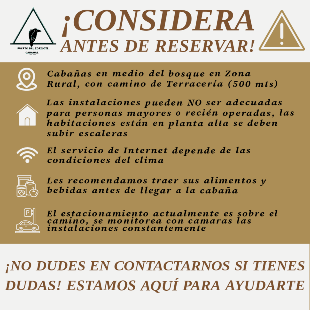 Read before booking