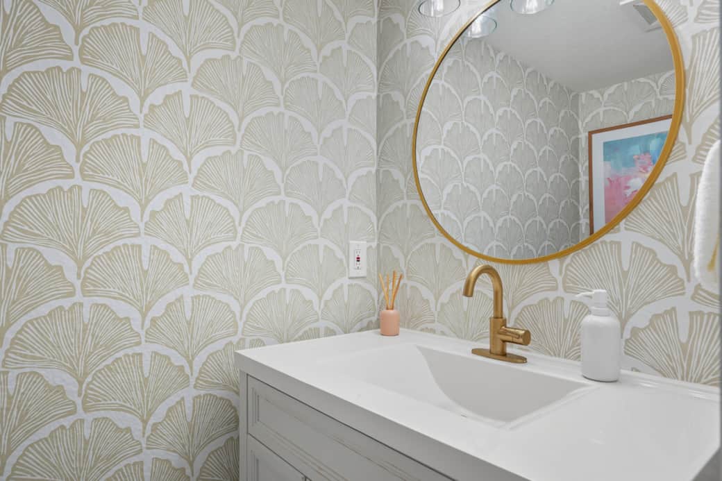 Palm Haus Destin Half Bath on First Floor