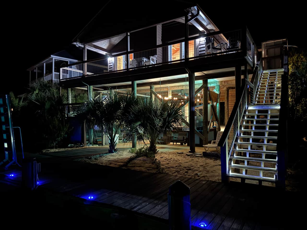 Night view from dock