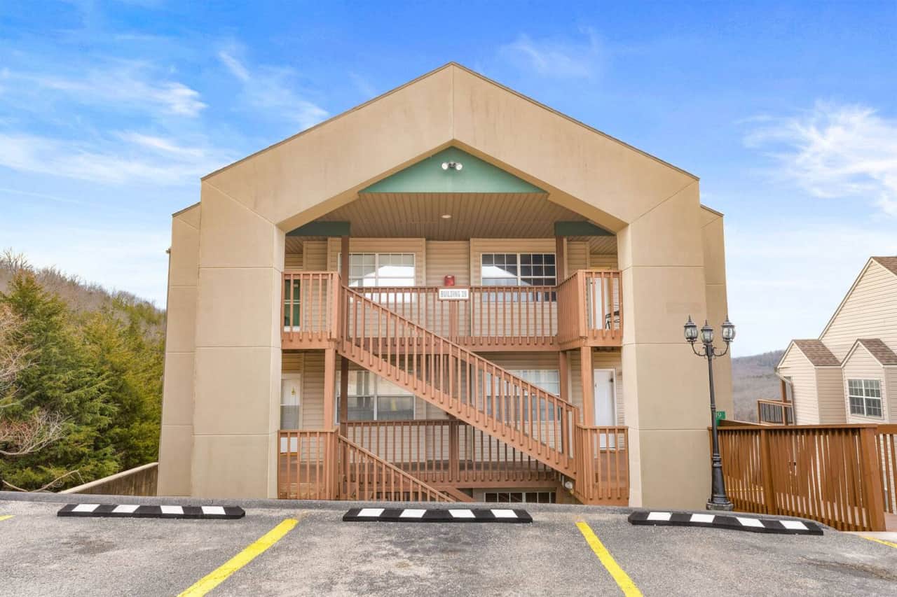 Outside parking area.