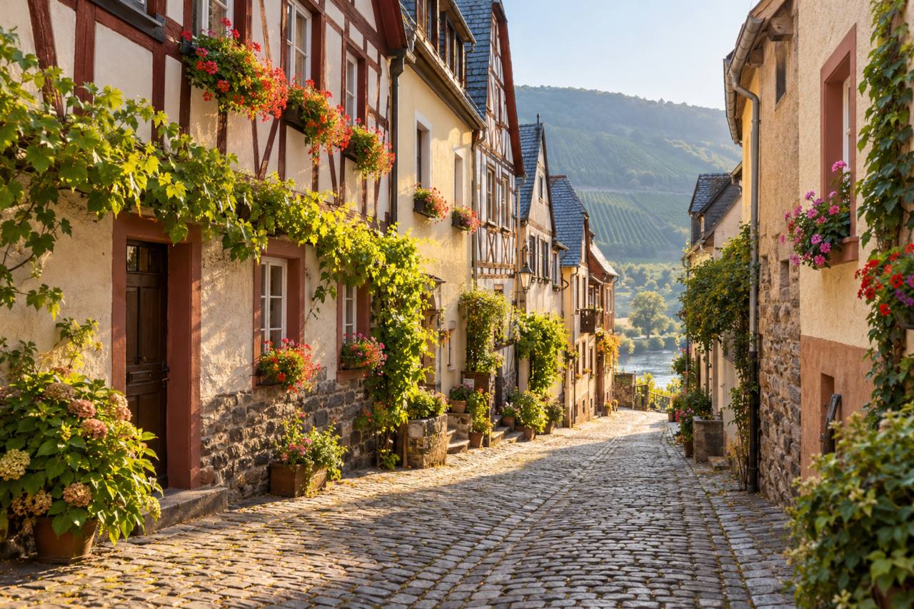 Historische Gasse in Ediger-Eller