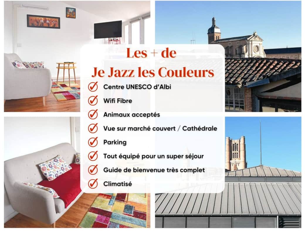 Les principaux + de notre appartement Je Jazz les Couleurs Les principaux + de notre appartement Je Jazz les Couleurs