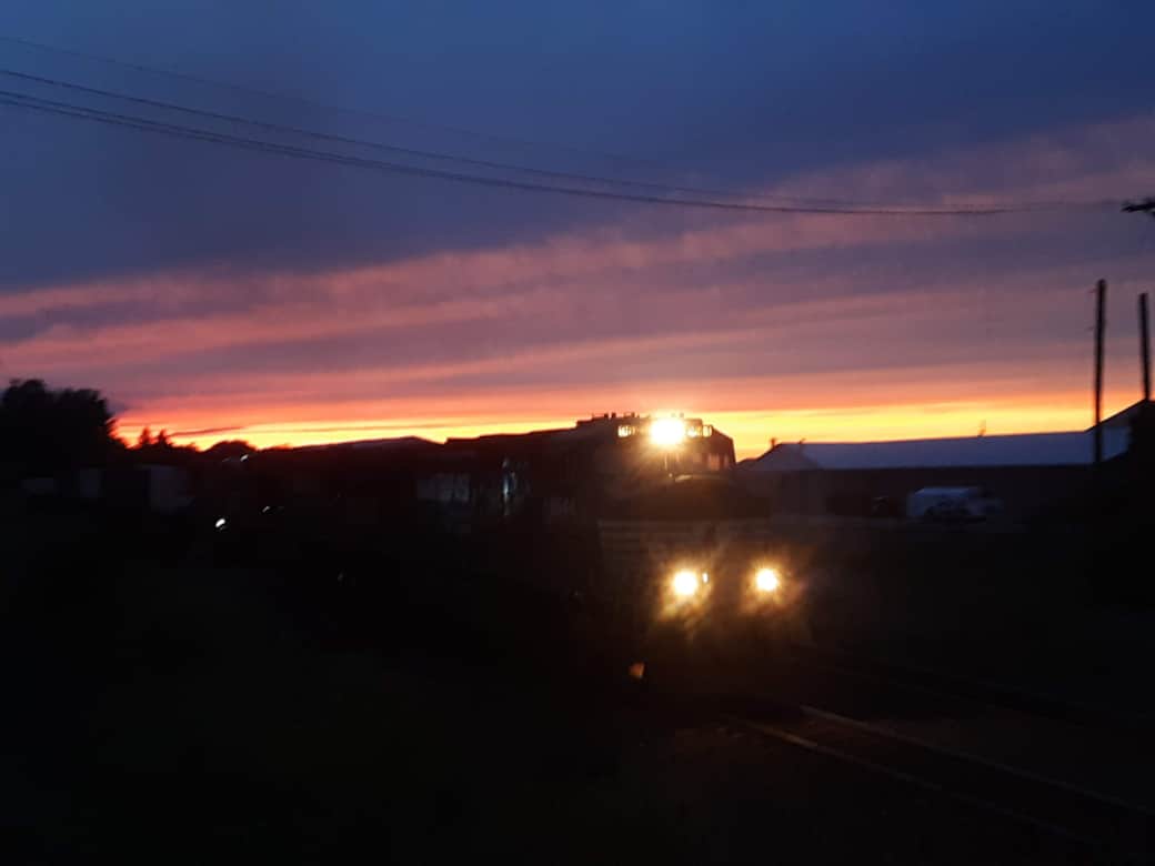 Sunset and Trains Sunset and Trains