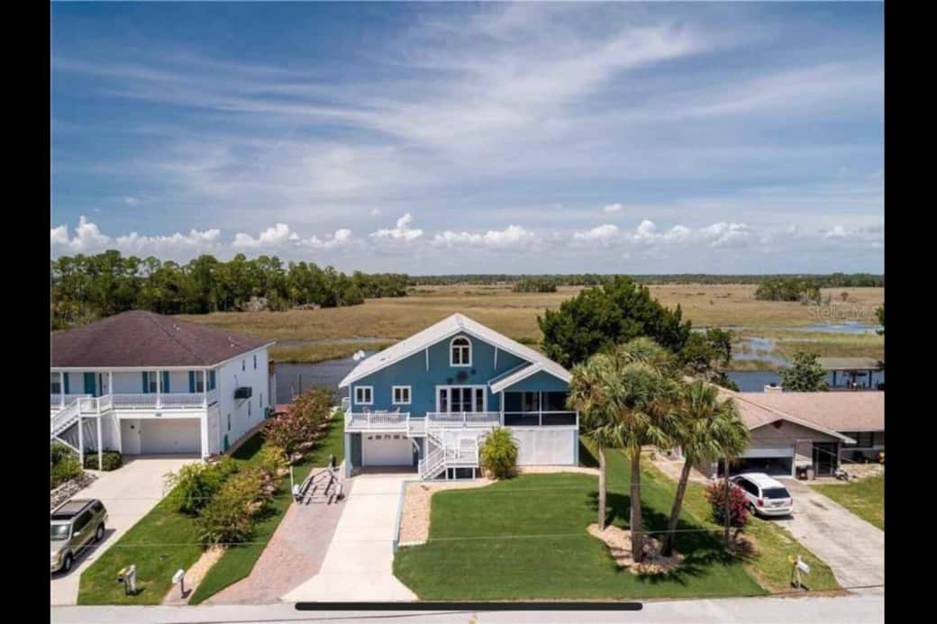 Home with estuary view.