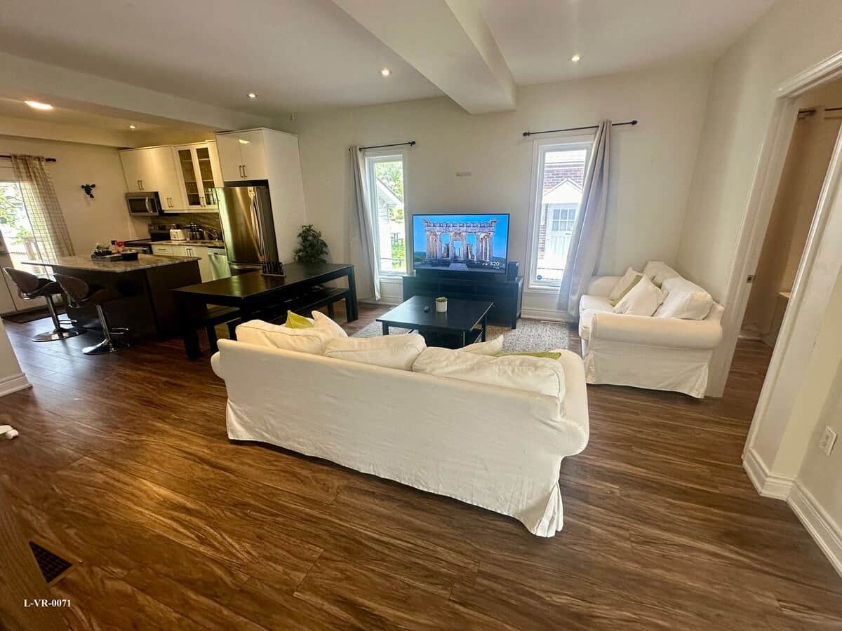 Living Room w/ Sofa, Loveseat, Smart TV