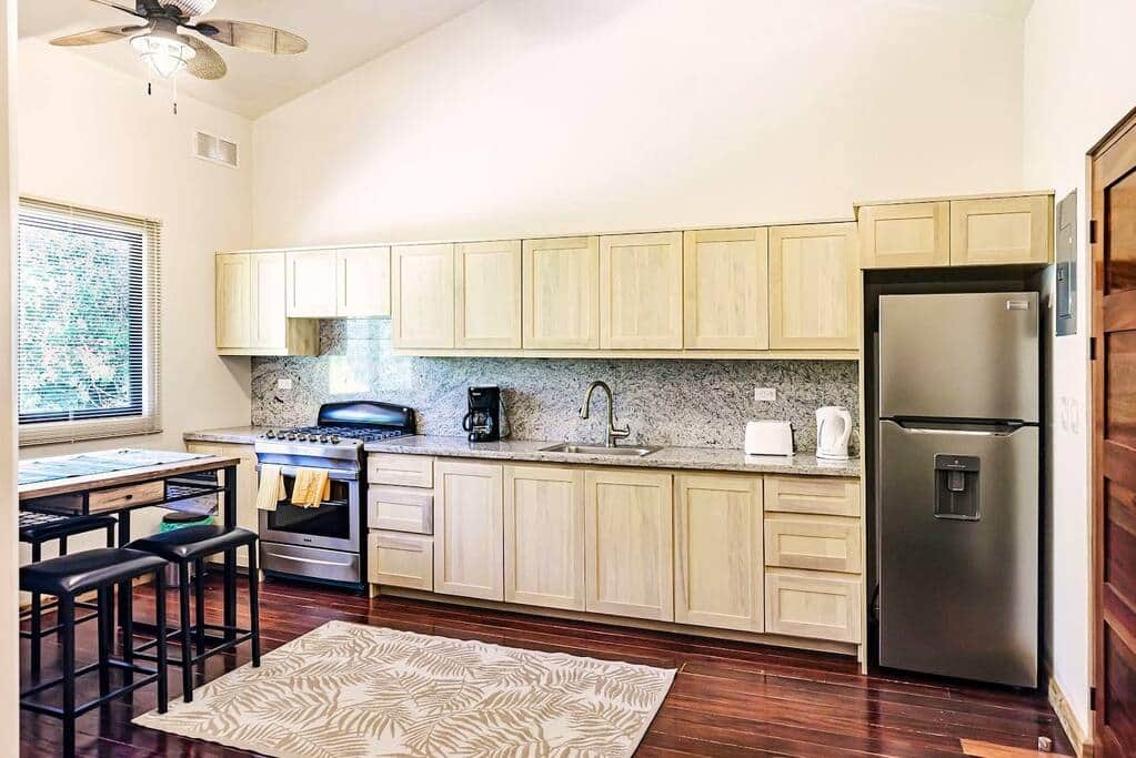Fully stocked kitchen