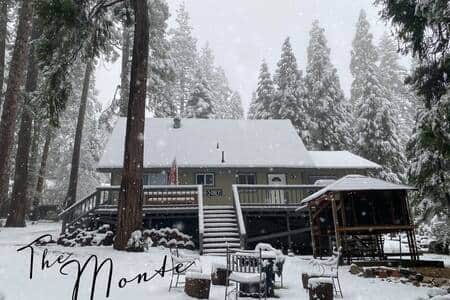 During snow fall