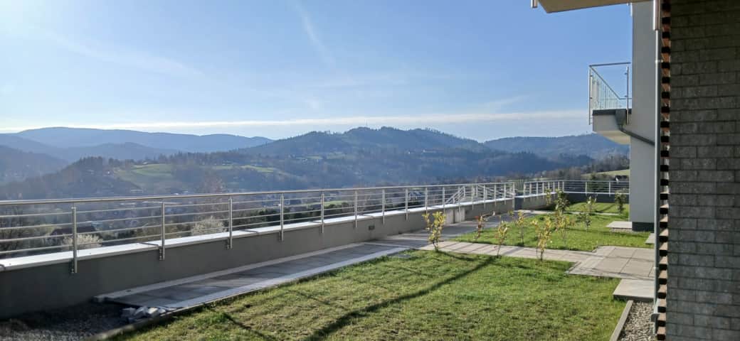 View terrace from the Siglany apartment View terrace from the Siglany apartment