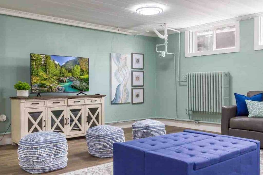 Downstairs Entertainment Center