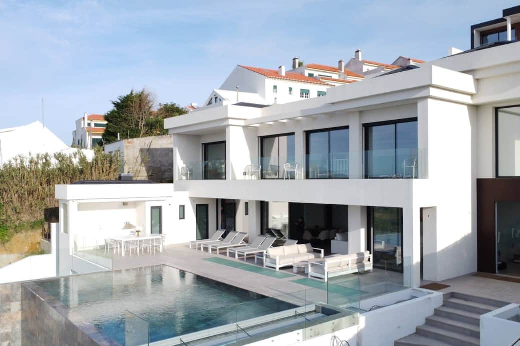 This photo was taken before the shrubs were planted; they are now located next to the stairs. For more photos showing the vegetation, you can check out other exterior pictures.