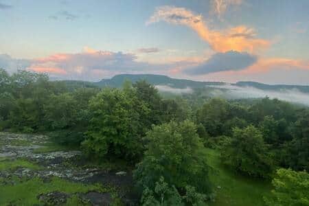 Typical summer sunset from Kite House back deck