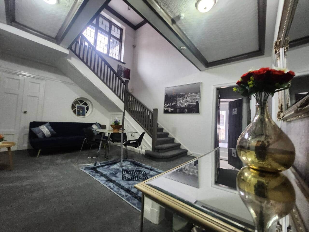 Living room at 239 Seymour Grove short stay accommodation Manchester