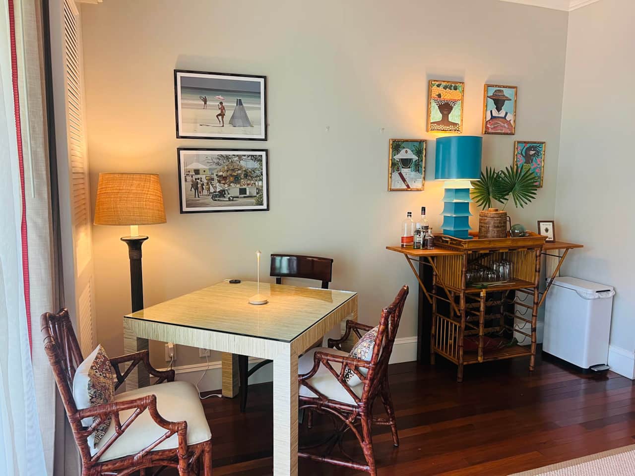 Share meals and plan beach adventures around this charming dining area in our rental