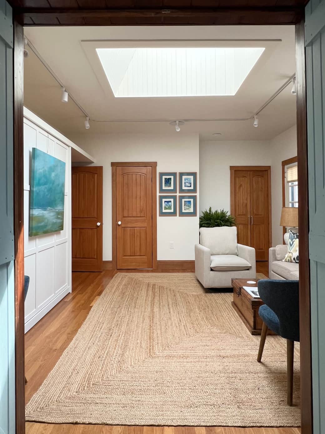 Library with Murphy Bed Up