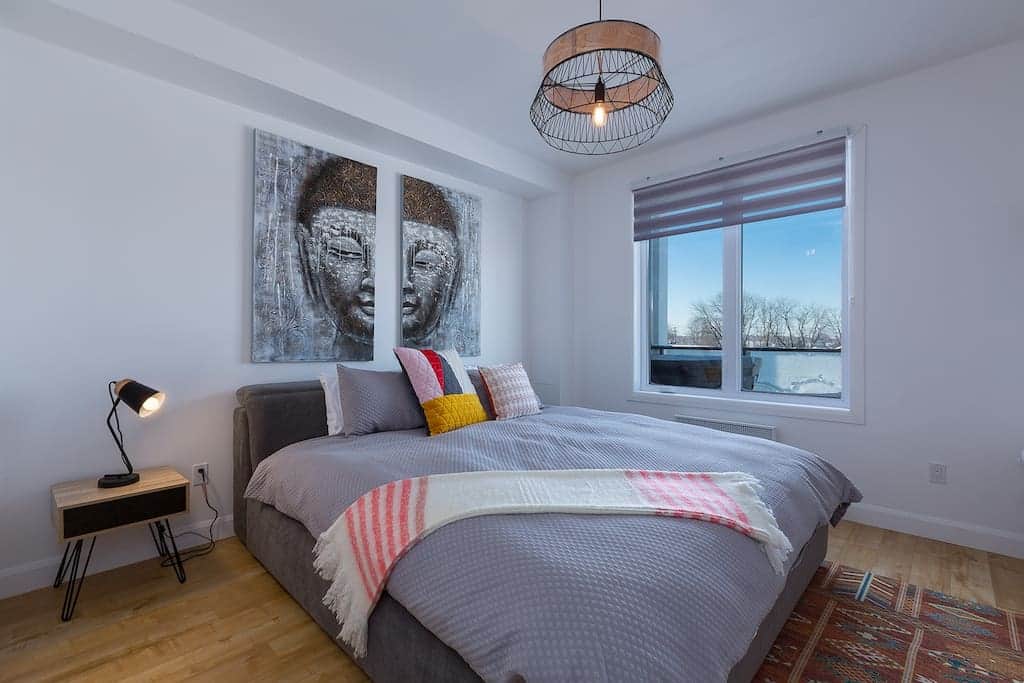 Bedroom 1 (king bed) with adjoining bathroom