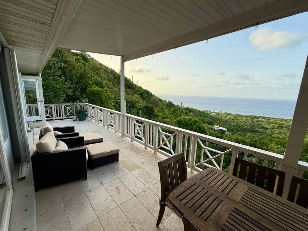 Outdoor lounge area