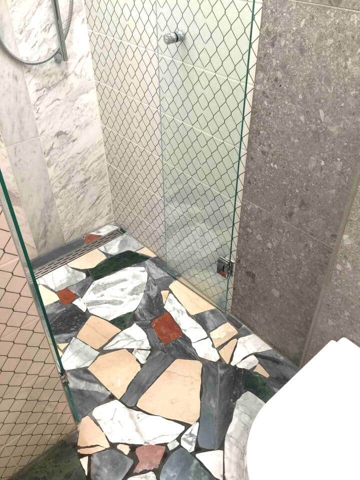 Marble flooring