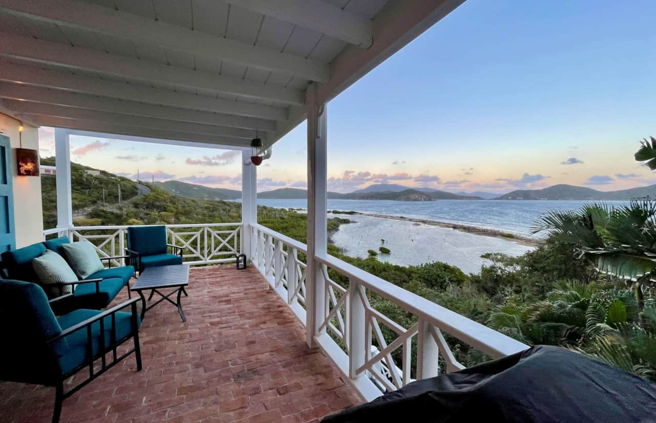 Enjoy sunsets from the comfy outdoor seating