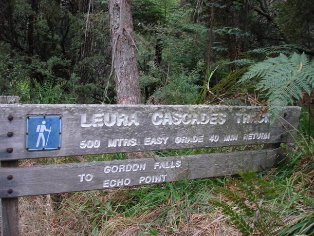 Cross the Street- walk to Leura Cascades