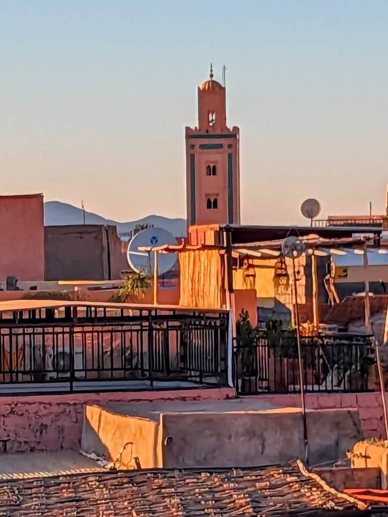 Vue sur la mosquée Ben Youssef