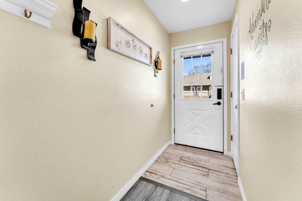 hallway/interior front door
