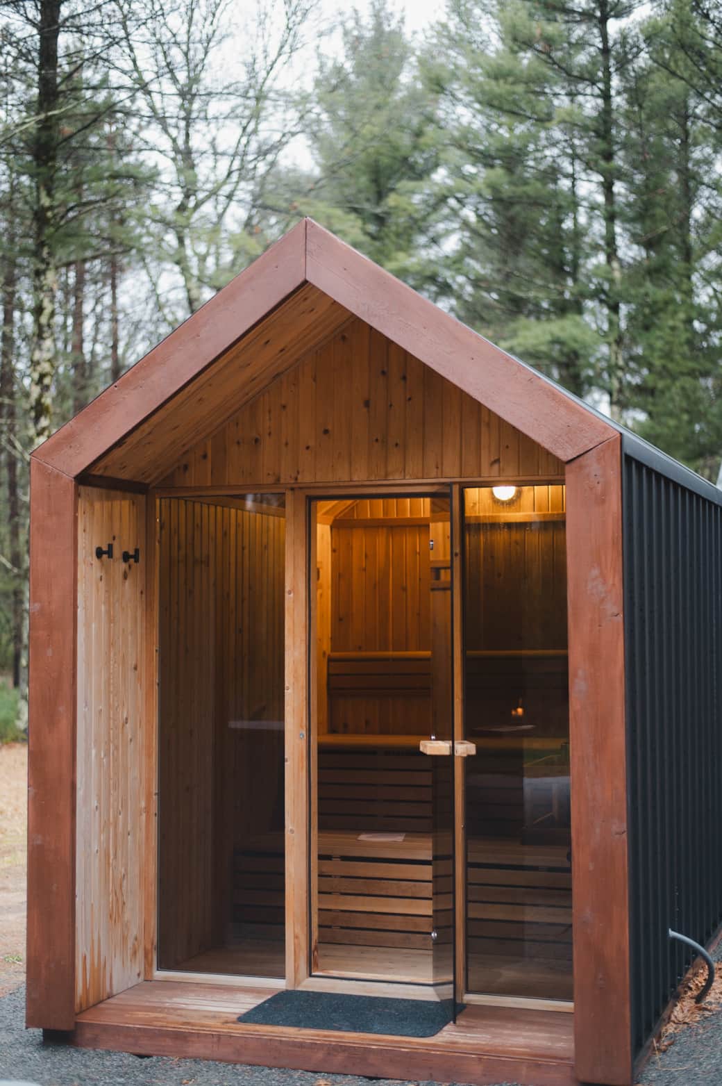 Large, unique outdoor sauna to accentuate your wellness stay