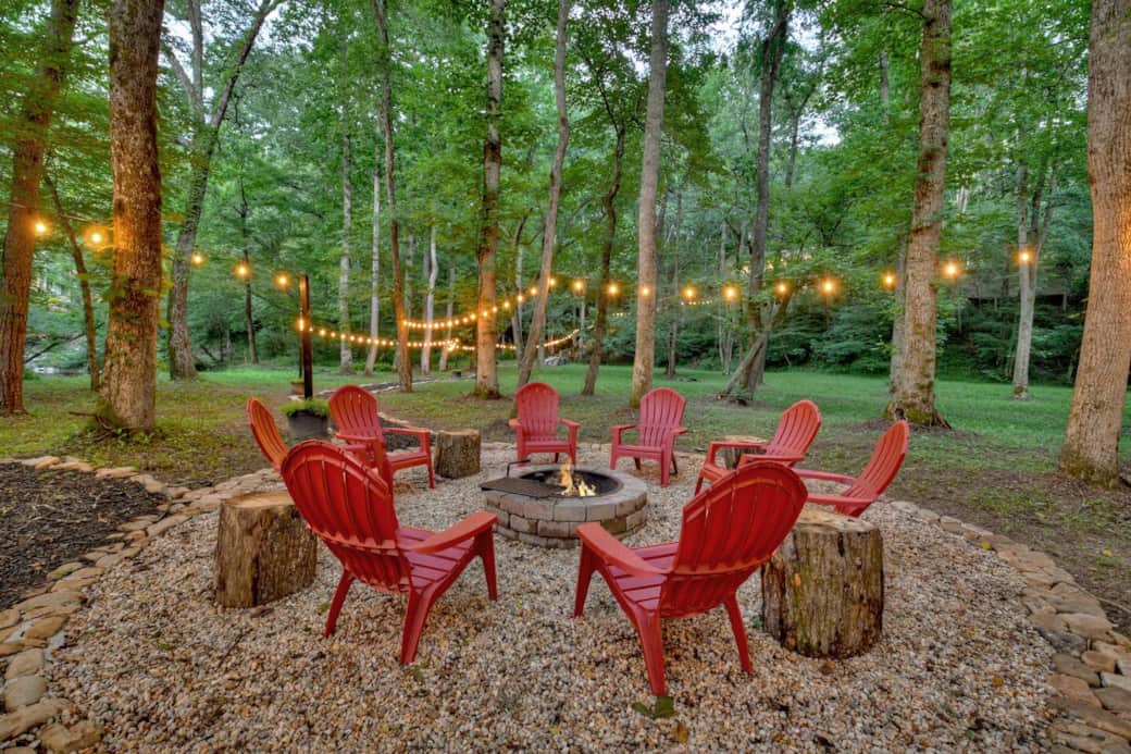 Make unforgettable memories at the fire pit by the water