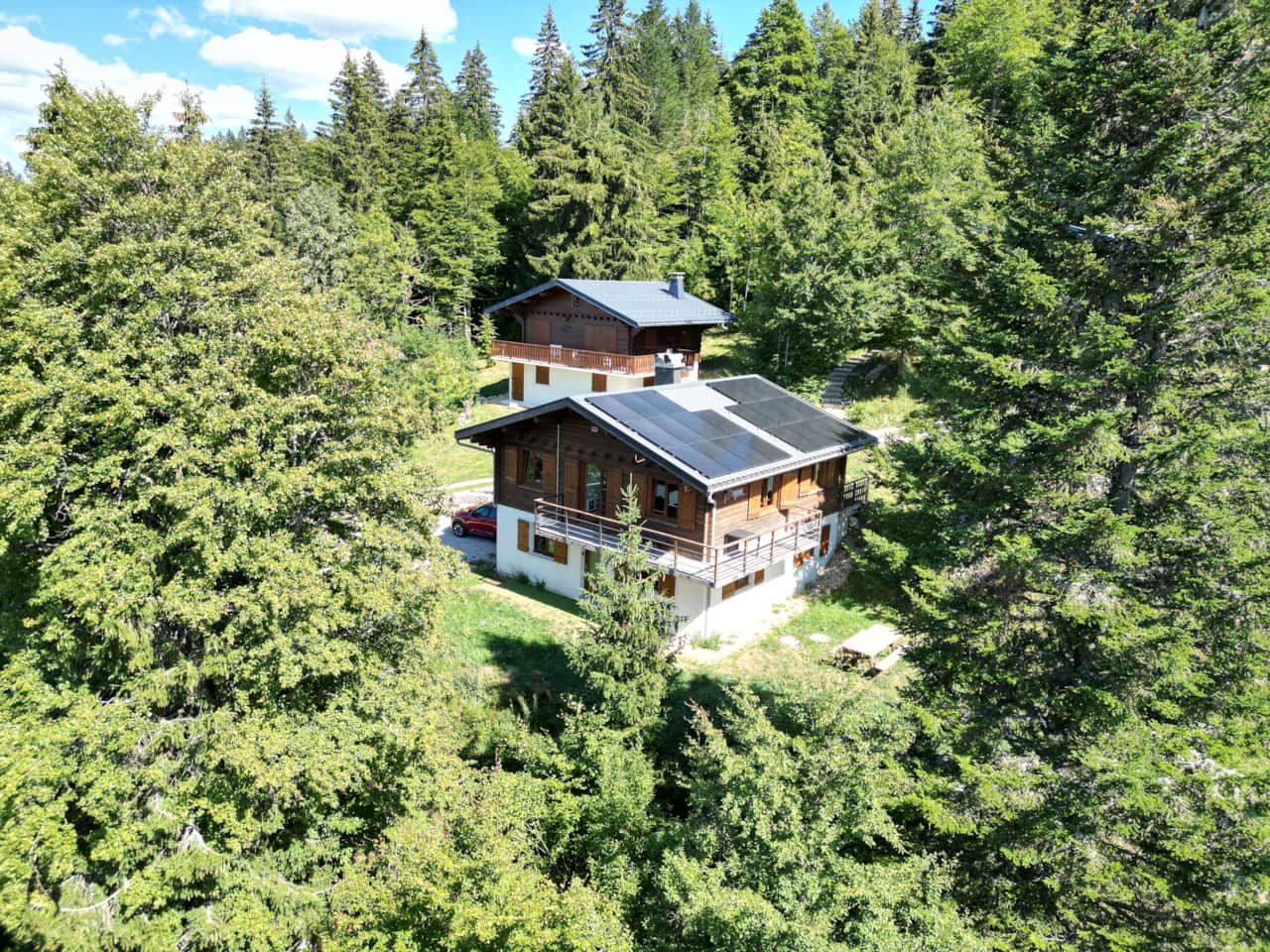 Le chalet vue de l'extérieure