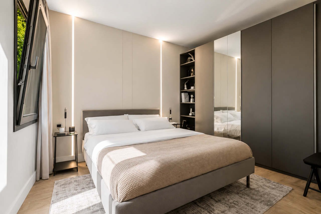 Monte nero luxury suite olbia modern bedroom natural light