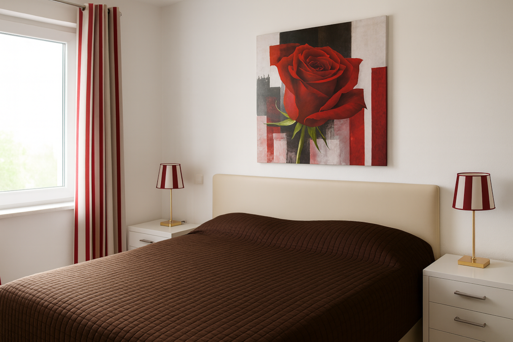 06_Helles Schlafzimmer mit Doppelbett und Kleiderschrank 06_Helles Schlafzimmer mit Doppelbett und Kleiderschrank