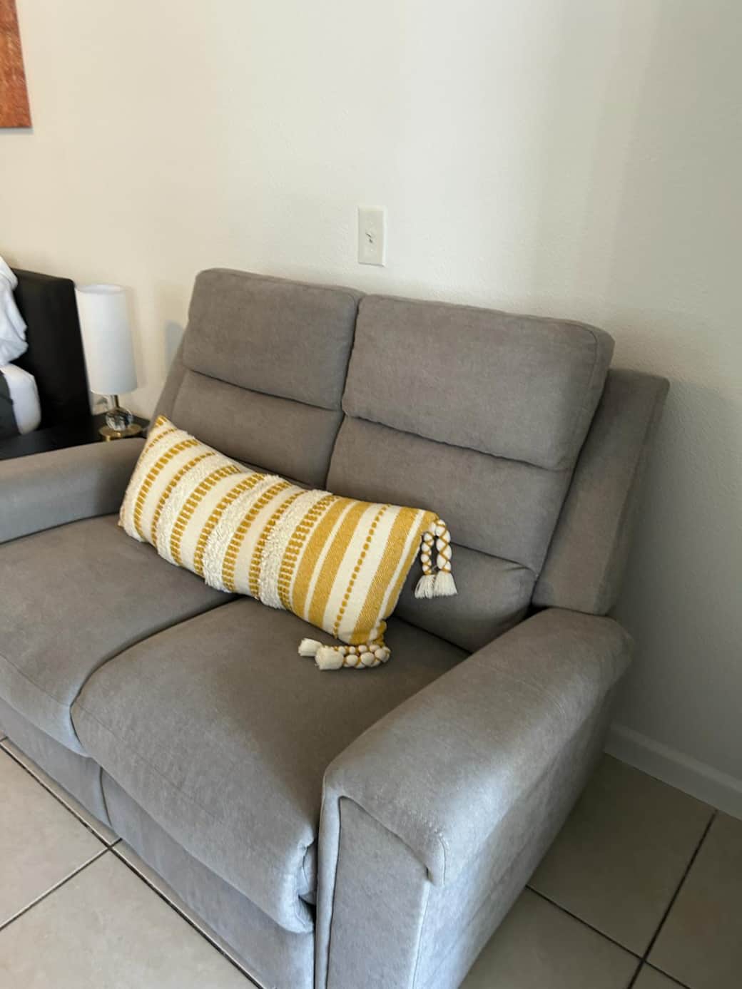 Comfortable accent chair with a stylish cushion for relaxing and unwinding. Lakeland, FL