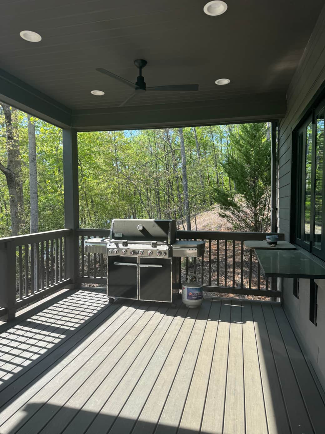 Upper Patio Weber Grill