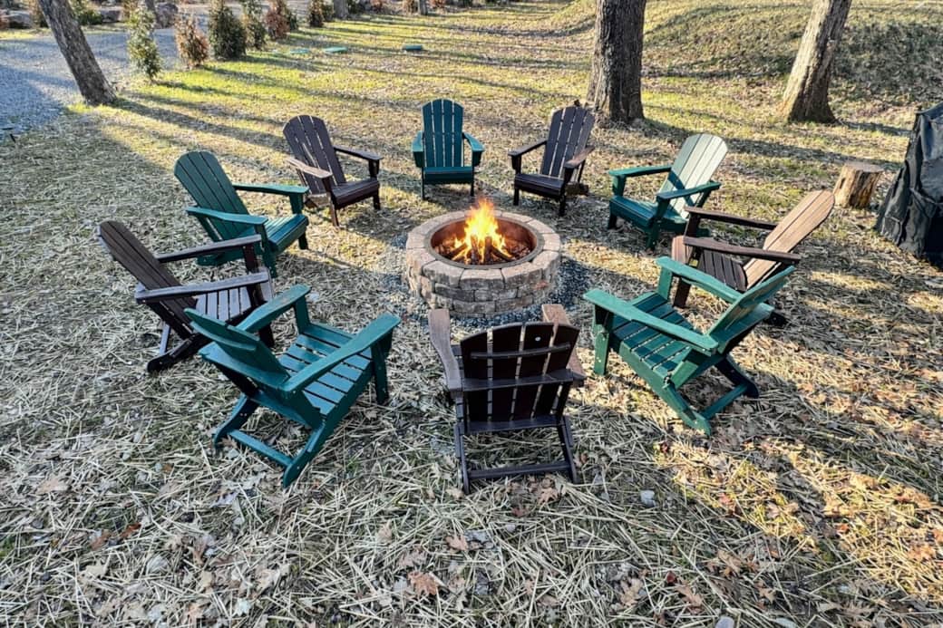 Enjoy each others company surrounded by the warmth and memories around the fire pit! Enjoy each others company surrounded by the warmth and memories around the fire pit!