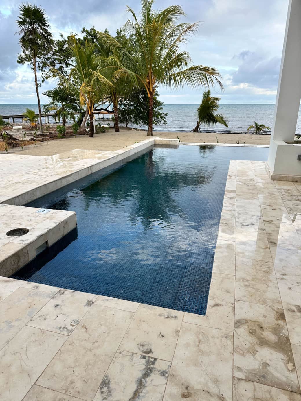 Pool view from north villa Pool view from north villa