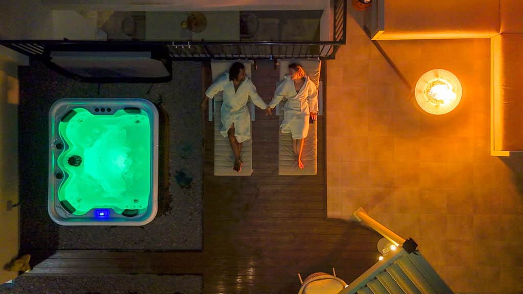 Romantisch samen genieten van de Wellness Rooftop