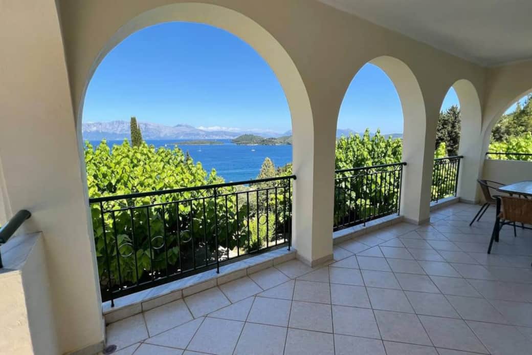 Villa Evgenia Lefkada - Appartement 2 - Loggia de la chambre
